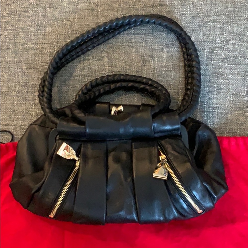 Christian Louboutin Black Lambskin Leather Handbag